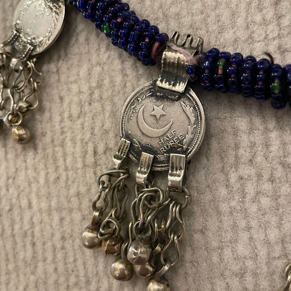 Kuchi Coin Necklace Belt Tribal silver bell jingle belly dancer main image 7